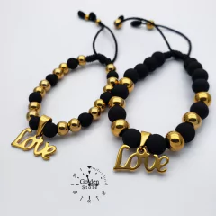 PULSERAS PARA PAREJA LOVE