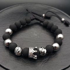 PULSERA CORONA NEOPRENO ACERO