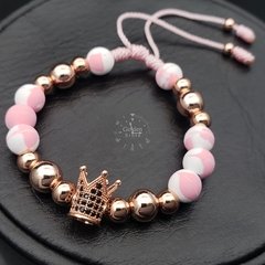 PULSERA CORONA NEOPRENO Y ACERO INOXIDABLE