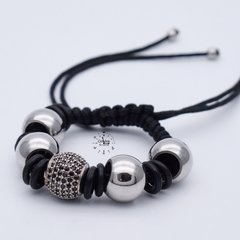 PULSERA NEOPRENO / ACERO INOXIDABLE BOLA