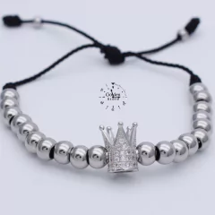 PULSERA ACERO INOXIDABLE CORONA
