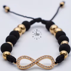 PULSERA NEOPRENO / ACERO INOXIDABLE INFINITO