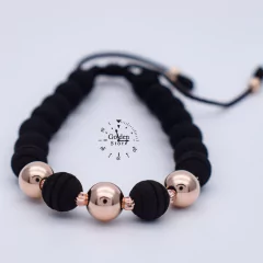 PULSERA NEOPRENO / ORO LAMINADO 18K