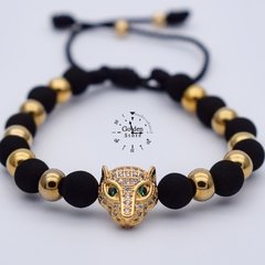 PULSERA NEOPRENO / ACERO INOXIDABLE LEOPARDO