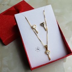 Conjunto Llaves en Oro Laminado 18K