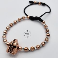PULSERA GLADIADOR ACERO Y NEOPRENO