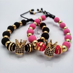 PULSERAS EN PAREJA CORONAS
