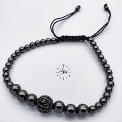 PULSERA BOLA DE MICROZIRCON ACERO INOXIDABLE