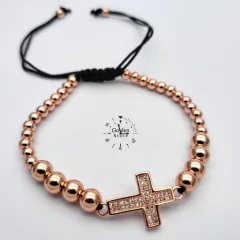 PULSERA CRUZ ACERO INOXIDABLE