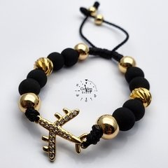 PULSERA AVION NEOPRENO / ACERO INOXIDABLE