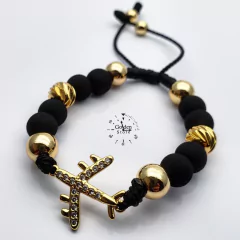 PULSERA AVION NEOPRENO / ACERO INOXIDABLE