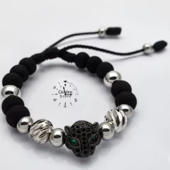 PULSERA LEOPARDO NEOPRENO / ACERO INOXIDABLE