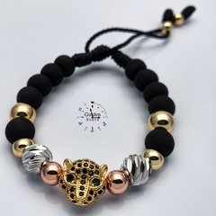 PULSERA LEOPARDO NEOPRENO / ACERO INOXIDABLE