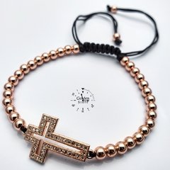 PULSERA CRUZ ACERO INOXIDABLE