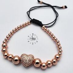 PULSERA CORAZON ACERO INOXIDABLE