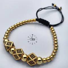 PULSERA HEXAGONO ACERO INOXIDABLE