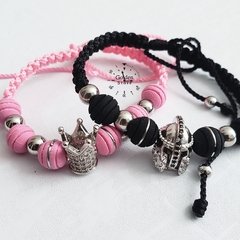 PULSERA PARA PAREJAS KING AND QUEEN