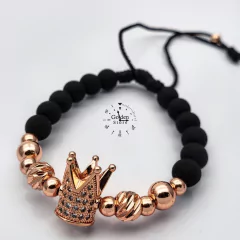 PULSERA CORONA / NEOPRENO ACERO INOXIDABLE