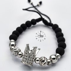 PULSERA CORONA NEOPRENO / ACERO INOXIDABLE