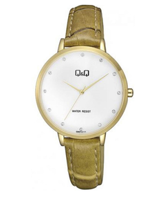 RELOJ Q&Q QB57J111Y CUERO DAMA