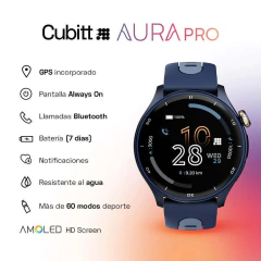 Cubitt AURA Pro Smartwatch AMOLED - Azul Profundo - tienda online
