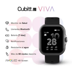 Cubitt VIVA Smartwatch AMOLED - Negro Obsidiana - tienda online