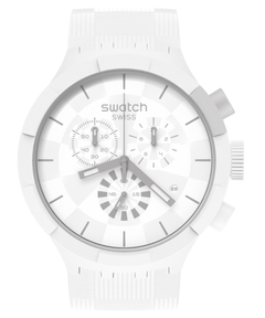 RELOJ SWATCH BIG BOLD CHRONO CHEQUERED WHITE - SB02W400