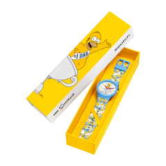 Reloj Swatch SB05Z100 The Simpsons Collection: BEST. DAD. EVER. - comprar online