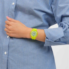 Reloj Swatch LUMINOUSLY LEMON SO28J103 Amarillo Transparente - GOLDEN STORE