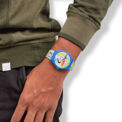 Reloj SWATCH SMAK! - SO29Z108 Peanuts: Diversión en Cada Hora - comprar online