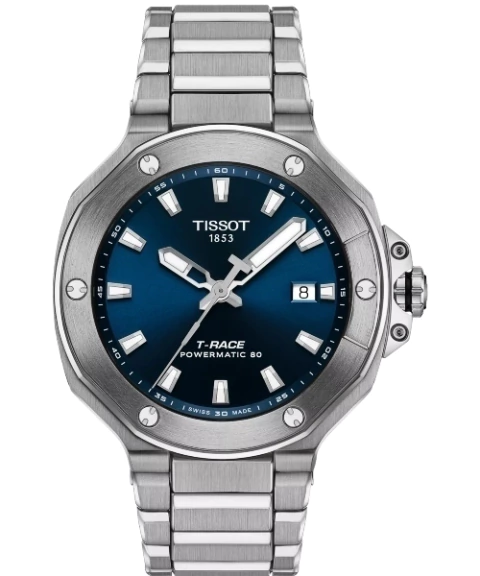 Reloj Tissot T-Race T141.807.11.041.00 – Automático 41mm Azul Powermatic 80 - comprar online