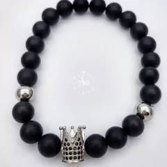 PULSERA NEOPRENO / ACERO INOXIDABLE CORONA