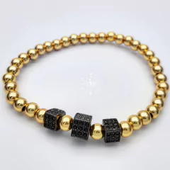 PULSERA ACERO INOXIDABLE 3 CUBOS