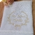 Kit Toalha Batizado cambraia linho personalizada bordado bege e vela decorada - comprar online