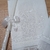 Kit Toalha batizado de linho, fralda bordada e vela decorada branca - comprar online
