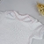 Body Bebê em Suedine 100% Algodão Branco detalhe Rosa - Lille Bebê Enxoval, Batizado e Roupas 