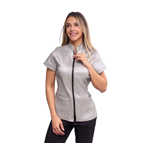 Jaleco Feminino Premium Cinza - comprar online