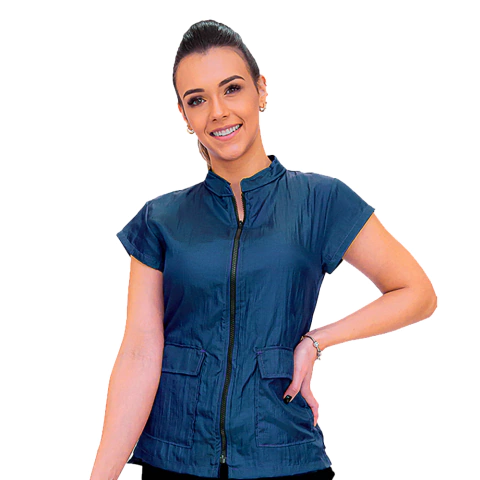 Jaleco Feminino Standard Azul - comprar online