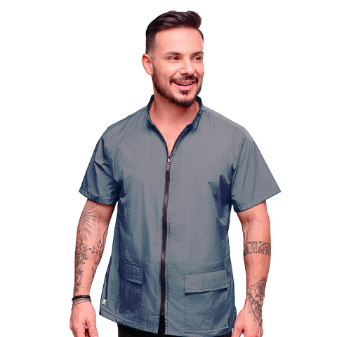 Jaleco Unissex Pro Groomer Br Cinza - comprar online