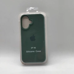 iPhone 16 Funda silicone case Verde oscuro - comprar online