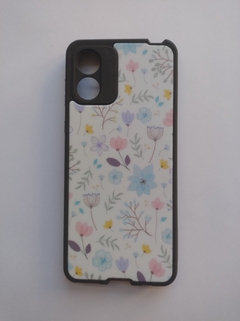 Moto E13 funda flores colores