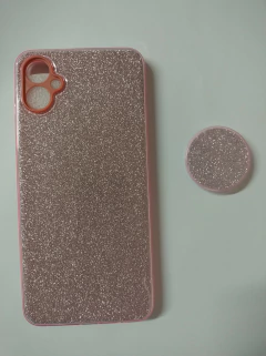 Sams A05 Funda Glitter + Pop Rosa - comprar online