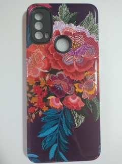 Moto E40 Funda Ref Flor Rosa - comprar online