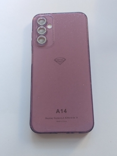 Sams A14 Funda Glitter Lila - comprar online