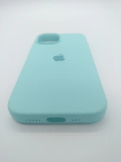 iPhone 15 Funda silicone case Verde Agua