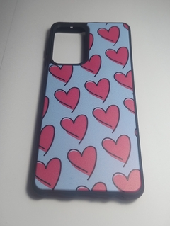 Sams A72 Funda Corazones fondo celeste