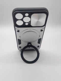 iPhone 13 Pro Max Funda reforzada armor Ring Plateada - tienda online