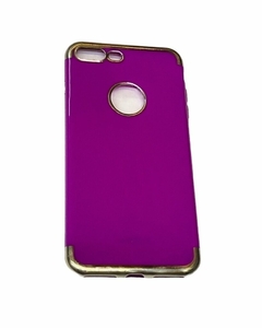 iPhone 7 = 8 funda silicona diseños Tpuep Violeta con plata