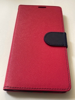 Moto G5s Plus Funda Libro FUCSIA +Negro