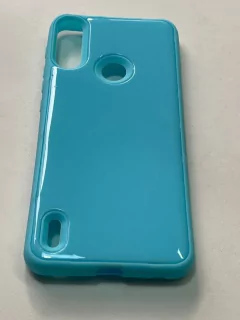 Moto E7i Power Funda celeste pastel